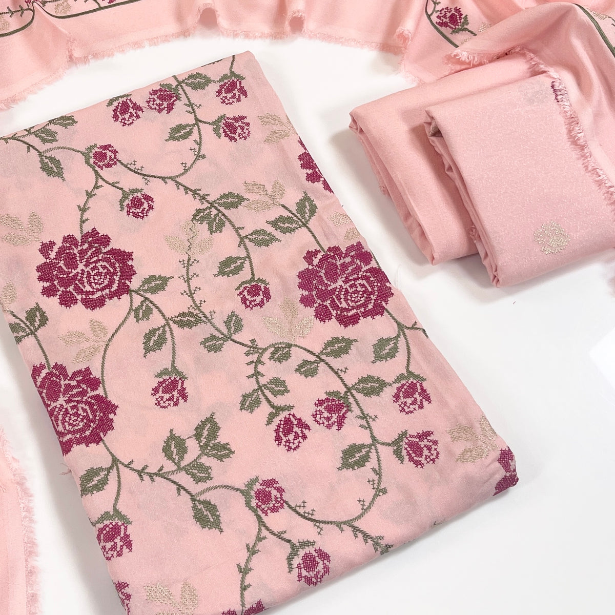 Bareeze Embroidered Karandi 3PC