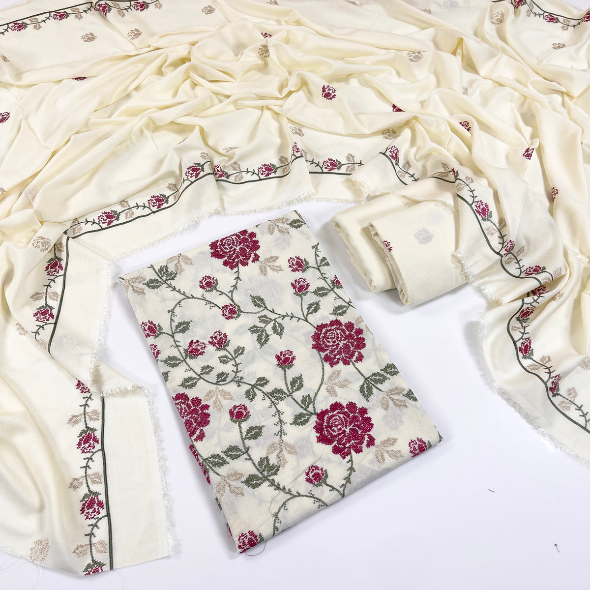 Bareeze Embroidered Karandi 3PC