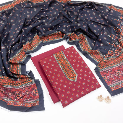 Rijja By Murashe Digital Printed Khaddar 3PC