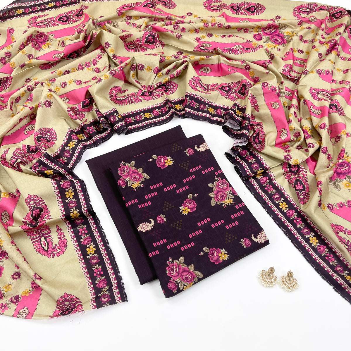 Rijja By Murashe Digital Printed Khaddar 3PC