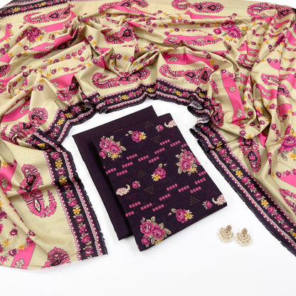Rijja By Murashe Digital Printed Khaddar 3PC