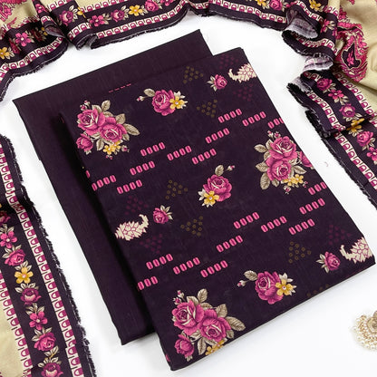 Rijja By Murashe Digital Printed Khaddar 3PC