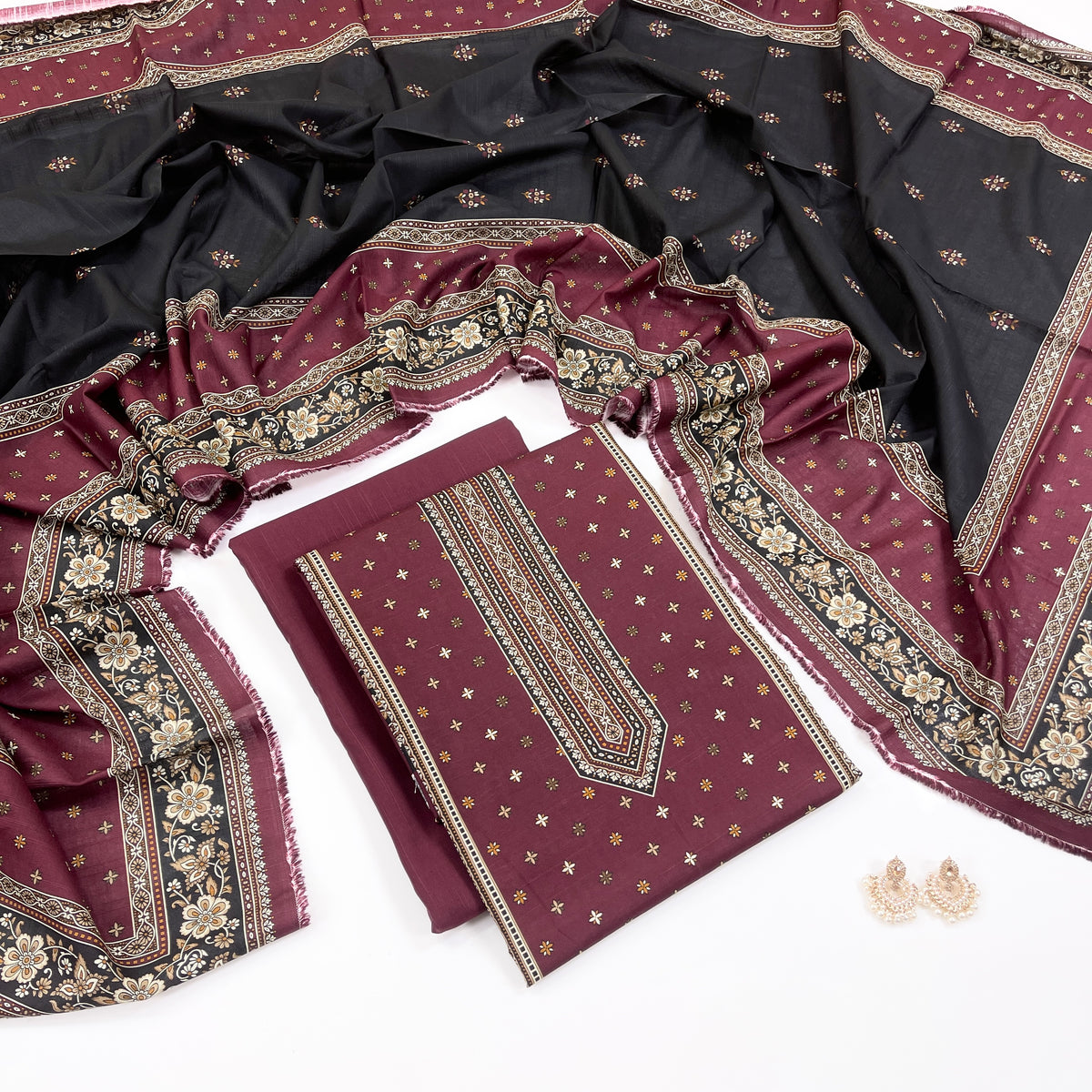 Rijja By Murashe Digital Printed Khaddar 3PC