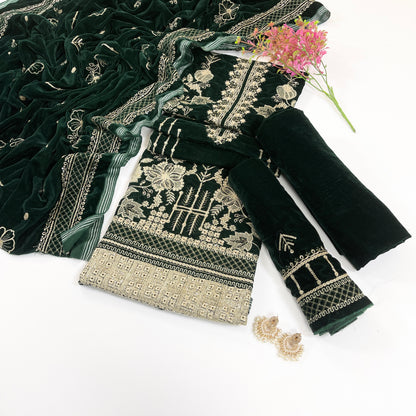 Sana Safinaz Luxury Emb Velvet 3PC