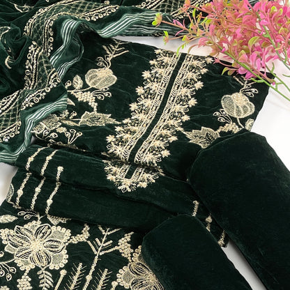Sana Safinaz Luxury Emb Velvet 3PC