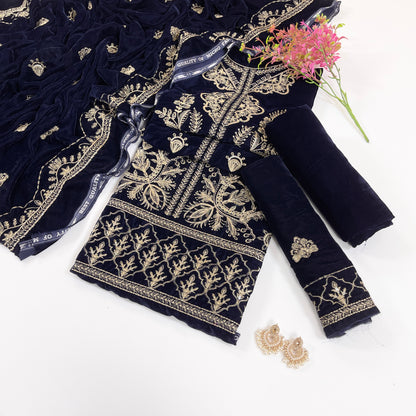 Sana Safinaz Luxury Emb Velvet 3PC