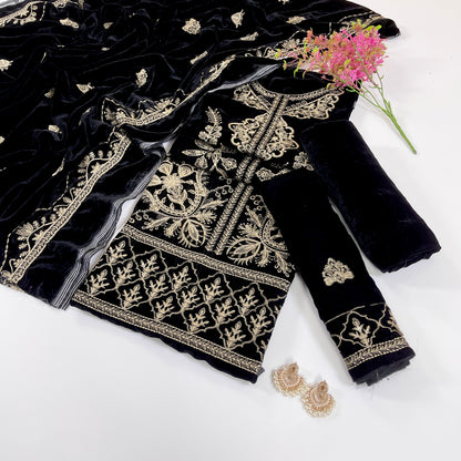 Sana Safinaz Luxury Emb Velvet 3PC