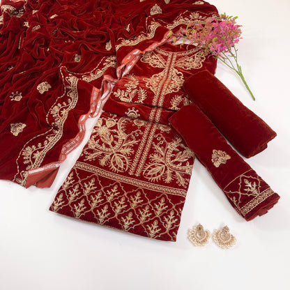Sana Safinaz Luxury Emb Velvet 3PC