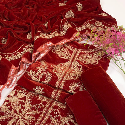 Sana Safinaz Luxury Emb Velvet 3PC
