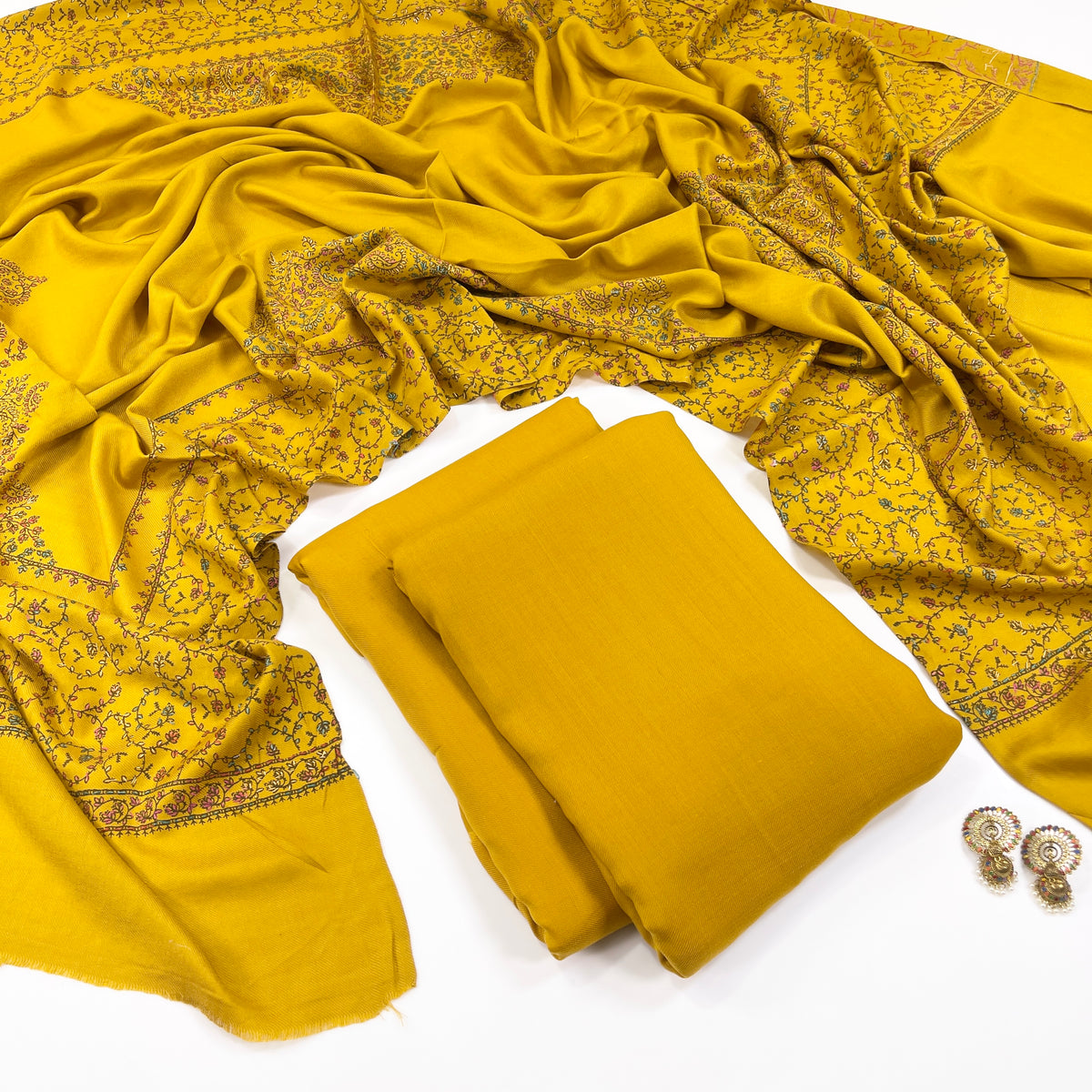 Anaya Noor Pashmina With Kacha tanka Shawl 3PC