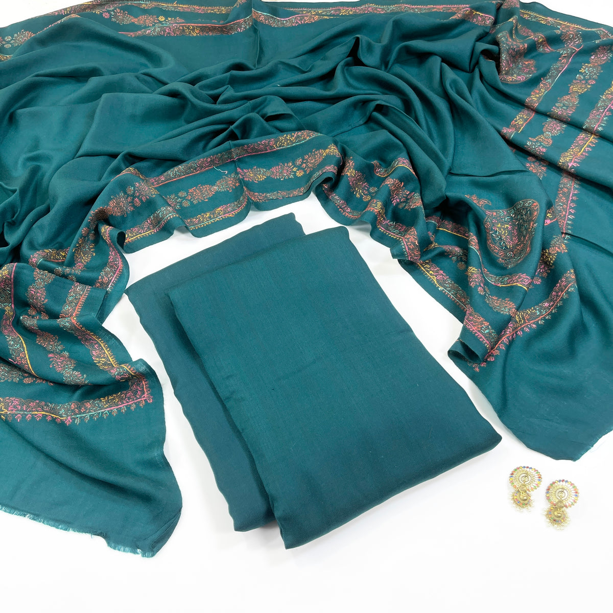 Anaya Noor Pashmina With Kacha tanka Shawl 3PC