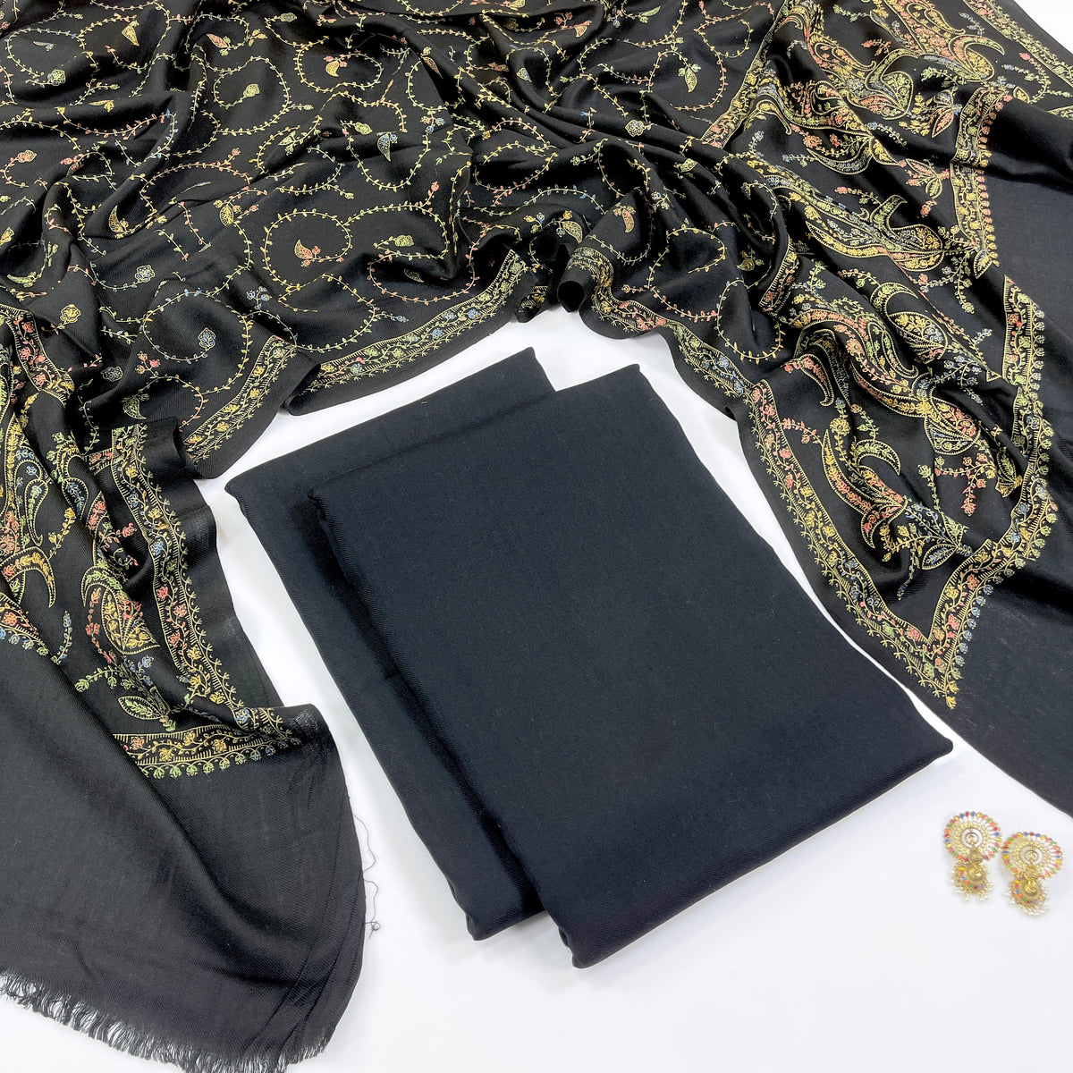 Anaya Noor Pashmina With Kacha tanka Shawl 3PC