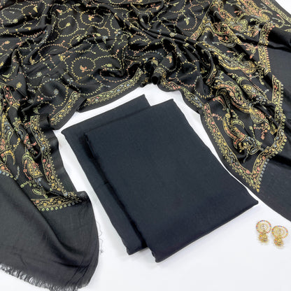 Anaya Noor Pashmina With Kacha tanka Shawl 3PC
