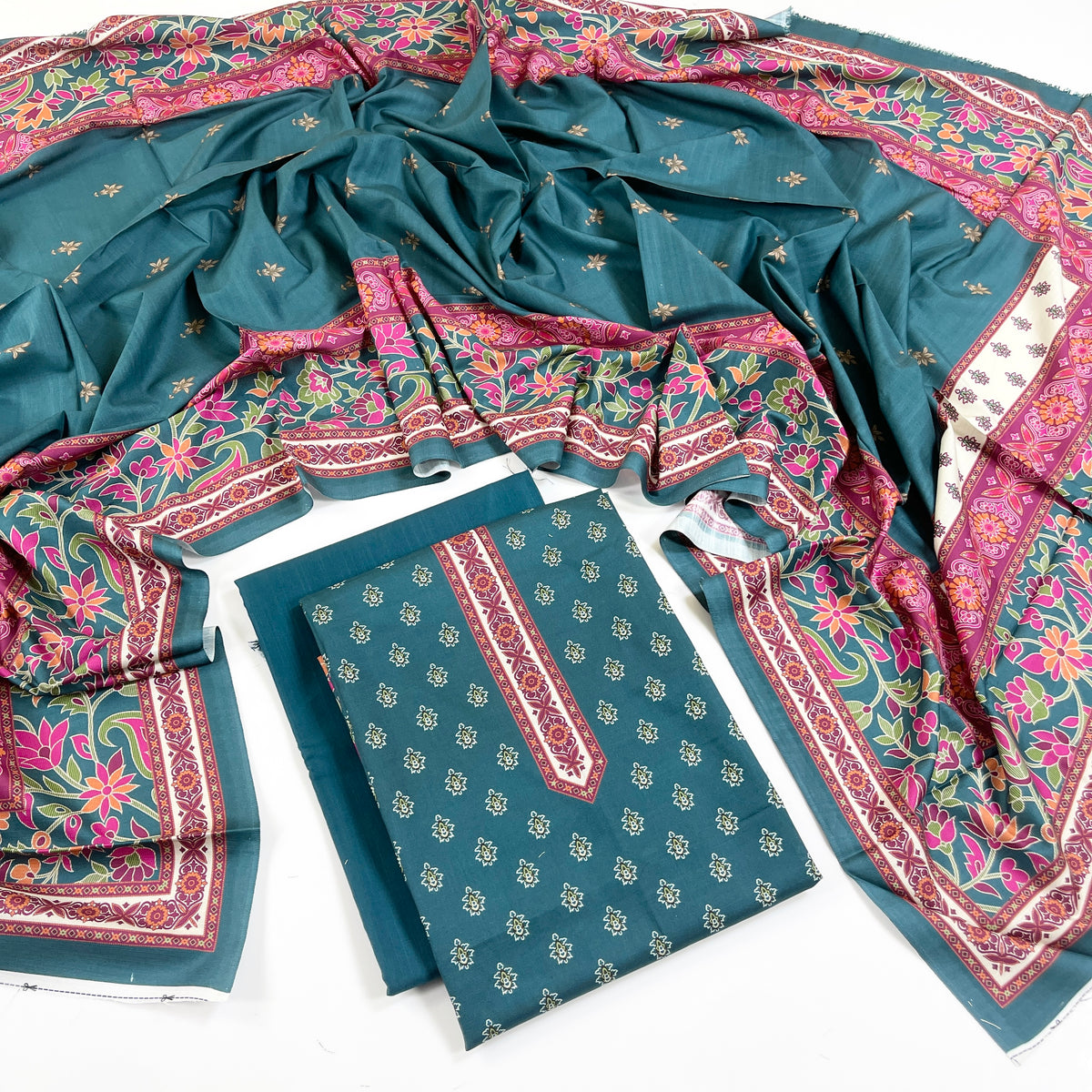 Rijja By Murashe Digital Printed Slub Linen 3PC