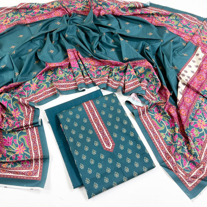 Rijja By Murashe Digital Printed Slub Linen 3PC