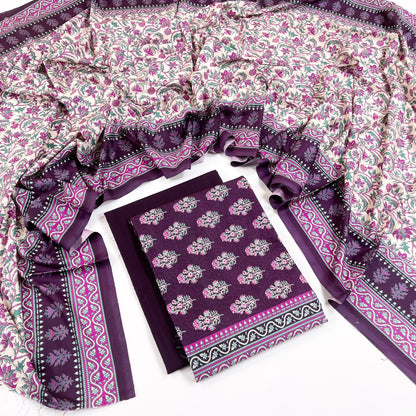 Rijja By Murashe Digital Printed Slub Linen 3PC