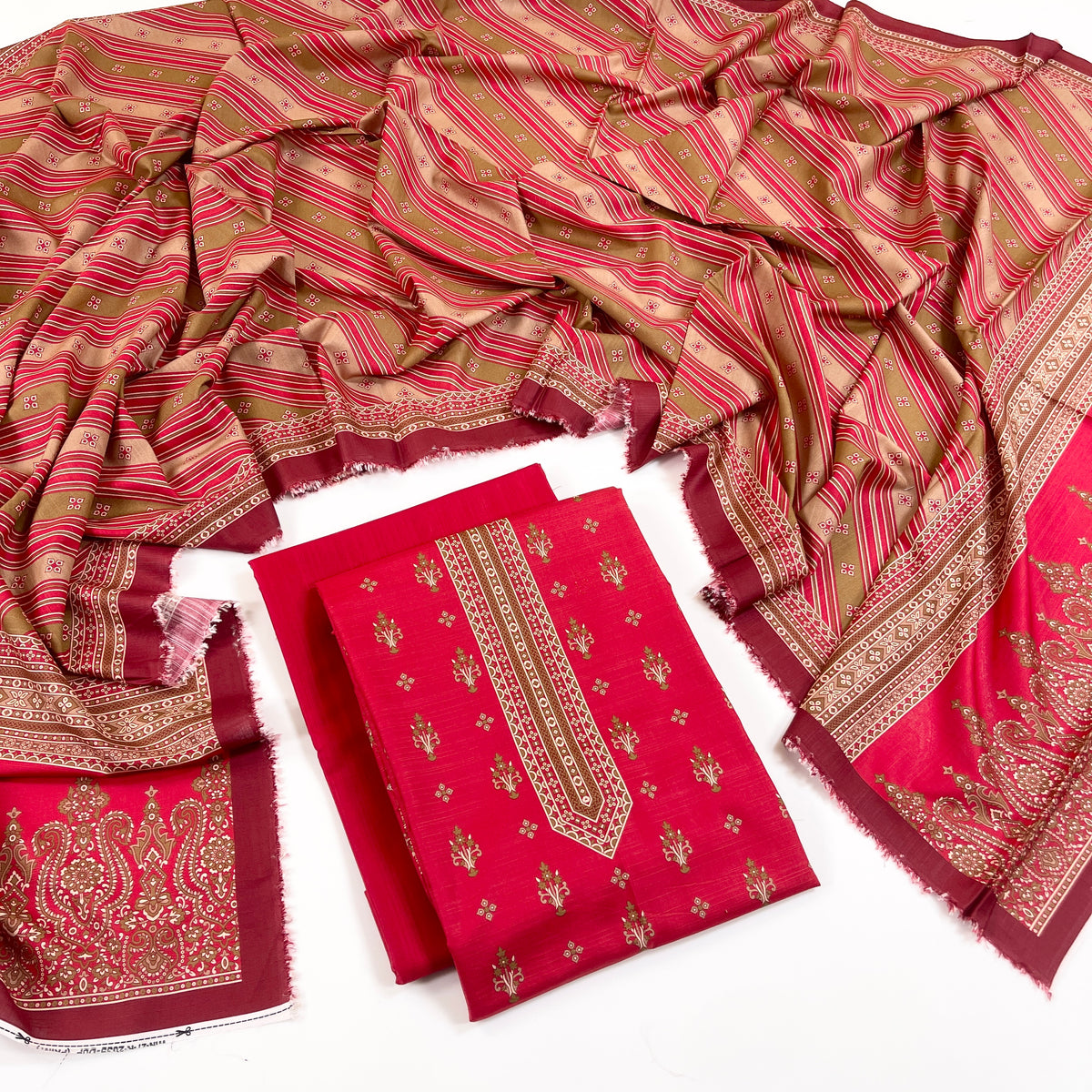 Rijja By Murashe Digital Printed Slub Linen 3PC