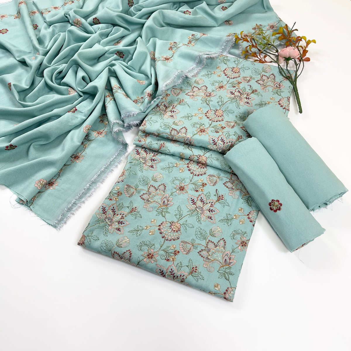 Bareeze Embroidered Karandi 3PC