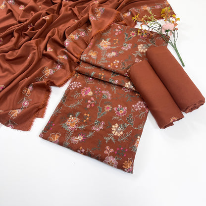 Bareeze Embroidered Karandi 3PC
