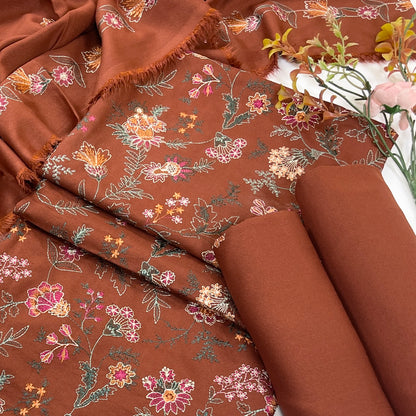 Bareeze Embroidered Karandi 3PC
