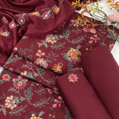 Bareeze Embroidered Karandi 3PC
