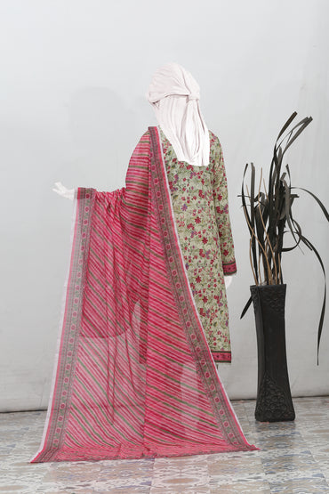 Flora By Anaya Noor Bana Dora Emb 3PC