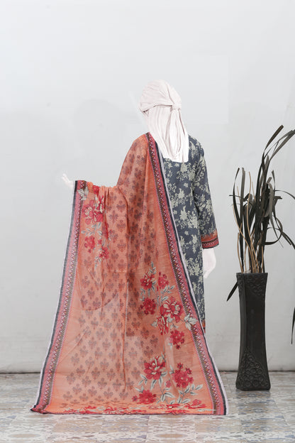 Flora By Anaya Noor Bana Dora Emb 3PC