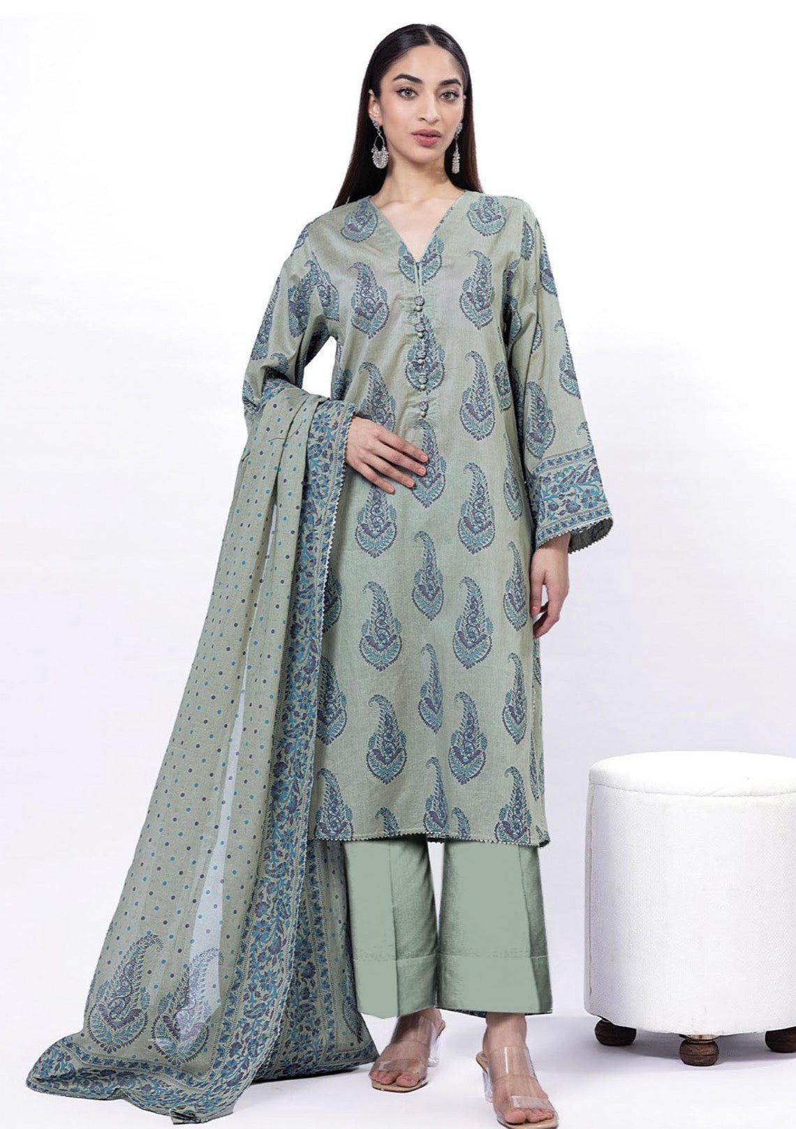 Khaadi Digital Printed Lawn 3PC