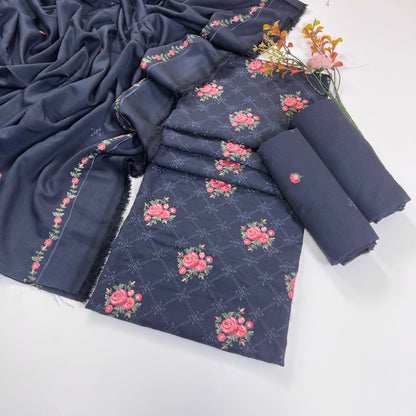 Bareeze Embroidered Karandi 3PC