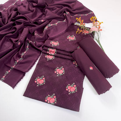 Bareeze Embroidered Karandi 3PC