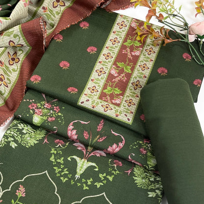 Kayseria Digital Printed Dhanak 3PC