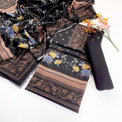 Kayseria Digital Printed Dhanak 3PC