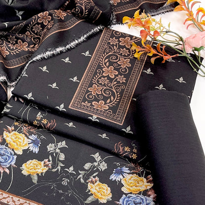 Kayseria Digital Printed Dhanak 3PC