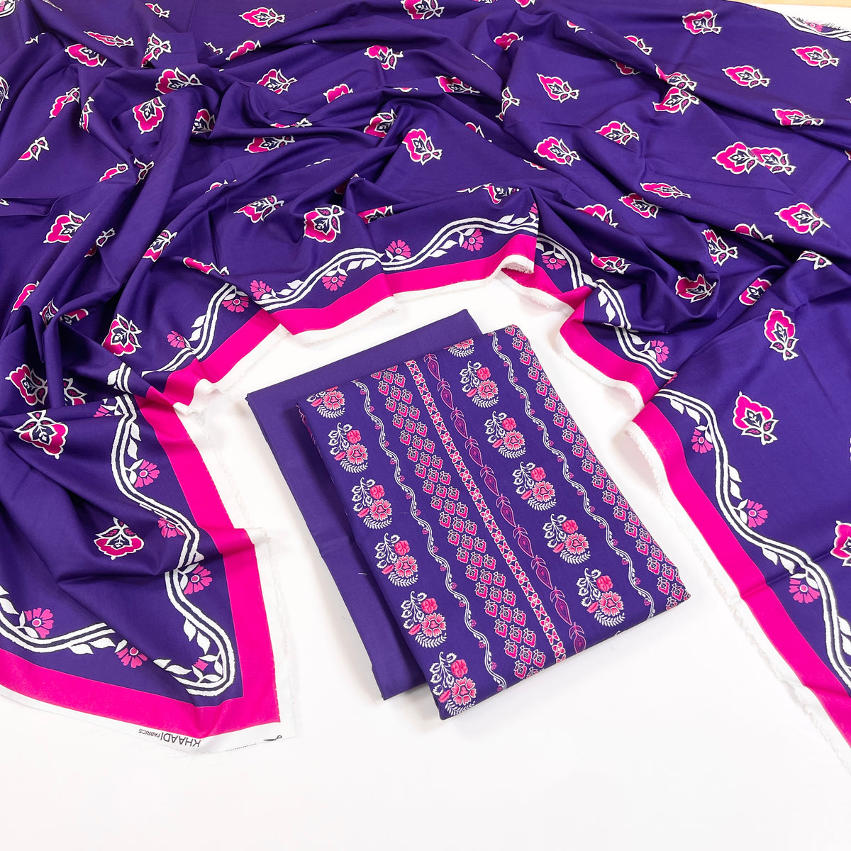 Khaadi Digital Printed Linen 3PC