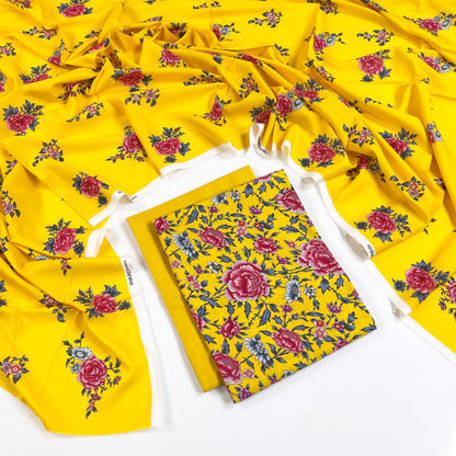 Khaadi Digital Printed Linen 3PC