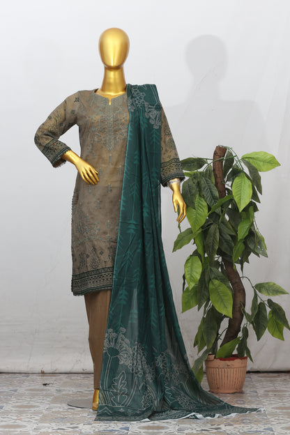 Zarnish By Anaya Noor Heavy Emb Lawn 3PC