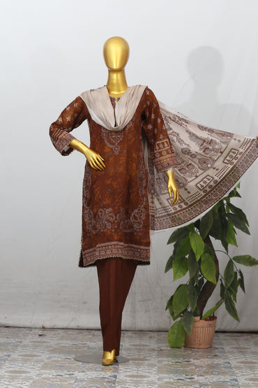 Zarnish By Anaya Noor Heavy Emb Lawn 3PC