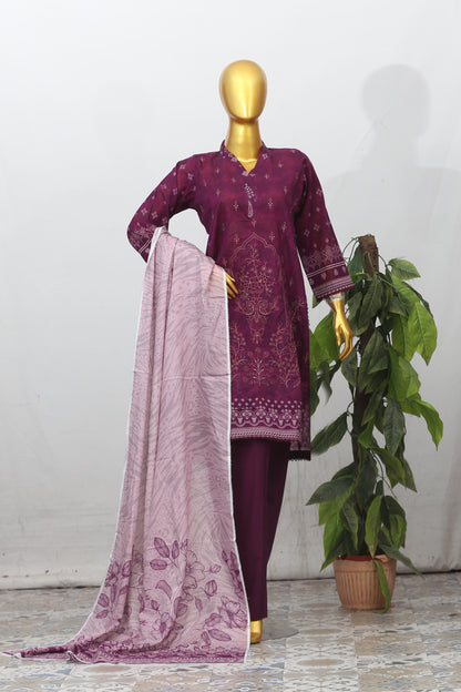 Zarnish By Anaya Noor Heavy Emb Lawn 3PC