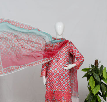 Shahnai By Anaya Noor All Over Printed & Emb Lawn 3PC