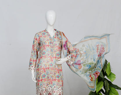 Shahnai By Anaya Noor All Over Printed & Emb Lawn 3PC
