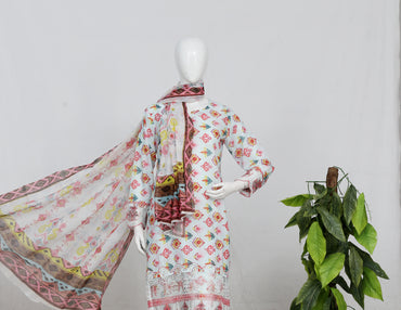 Shahnai By Anaya Noor All Over Printed & Emb Lawn 3PC