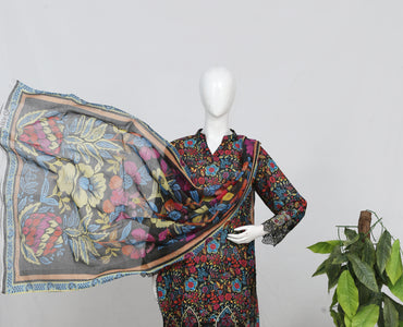 Shahnai By Anaya Noor All Over Printed & Emb Lawn 3PC