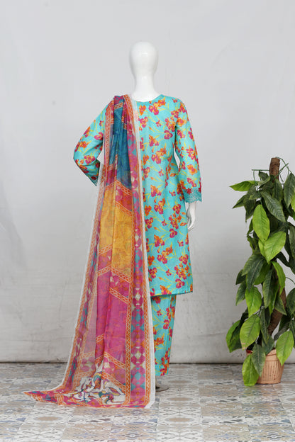Shahnai By Anaya Noor All Over Printed & Emb Lawn 3PC