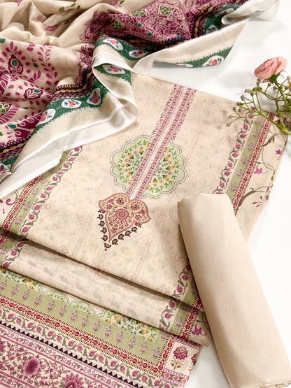 Mashaim Digital Printed Lawn 3PC