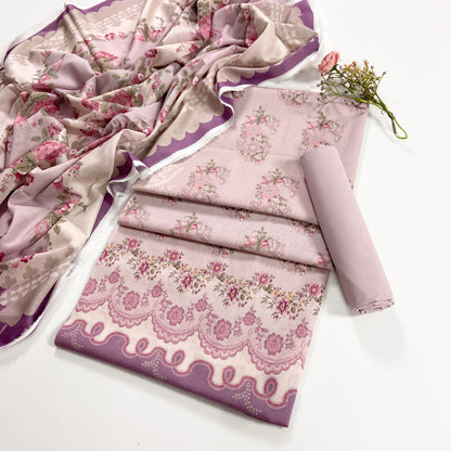 Mashaim Digital Printed Lawn 3PC