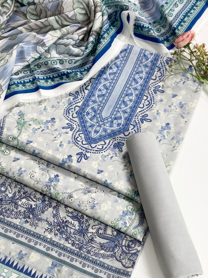 Mashaim Digital Printed Lawn 3PC
