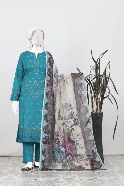 Zarqash By Anaya Noor Bana Dora Emb 3PC