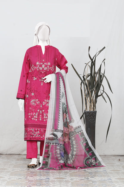Zarqash By Anaya Noor Bana Dora Emb 3PC