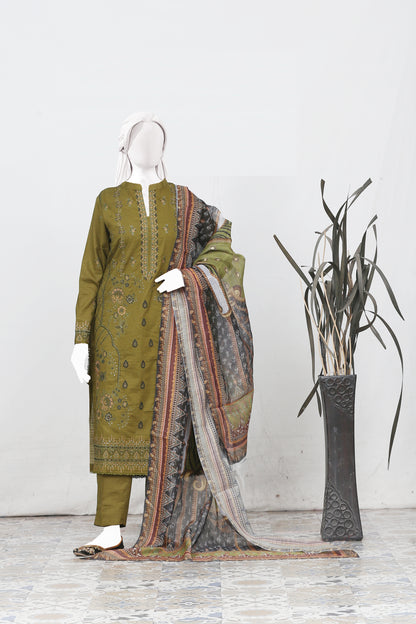 Zarqash By Anaya Noor Bana Dora Emb 3PC