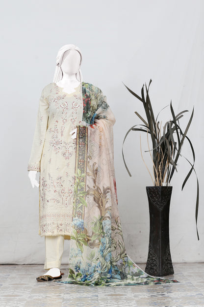 Zarqash By Anaya Noor Bana Dora Emb 3PC